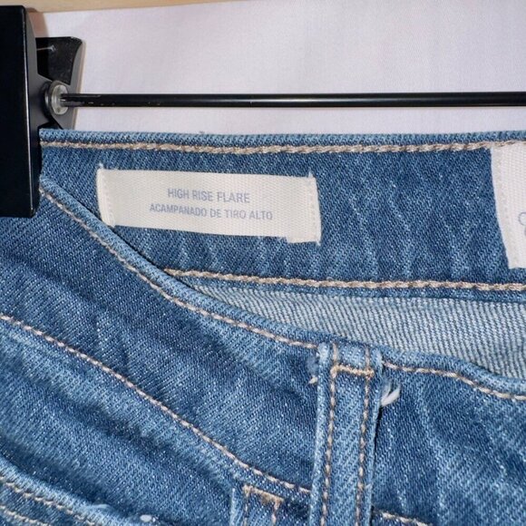 Universal Thread Dark Wash Denim High Rise Flare Jeans size 10 - Picture 5 of 7